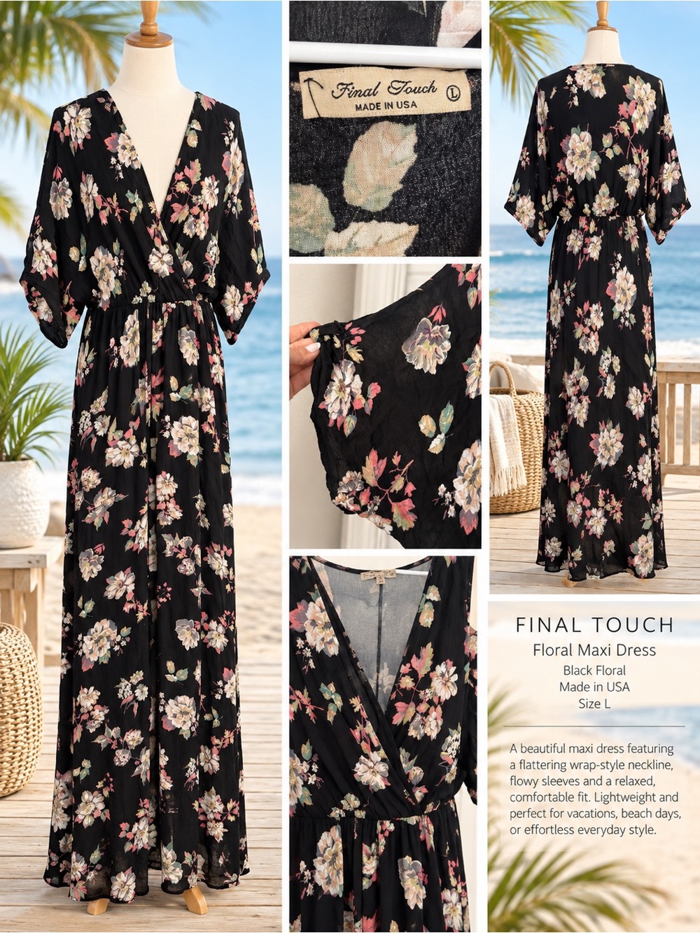 Floral Kimono Style Maxi